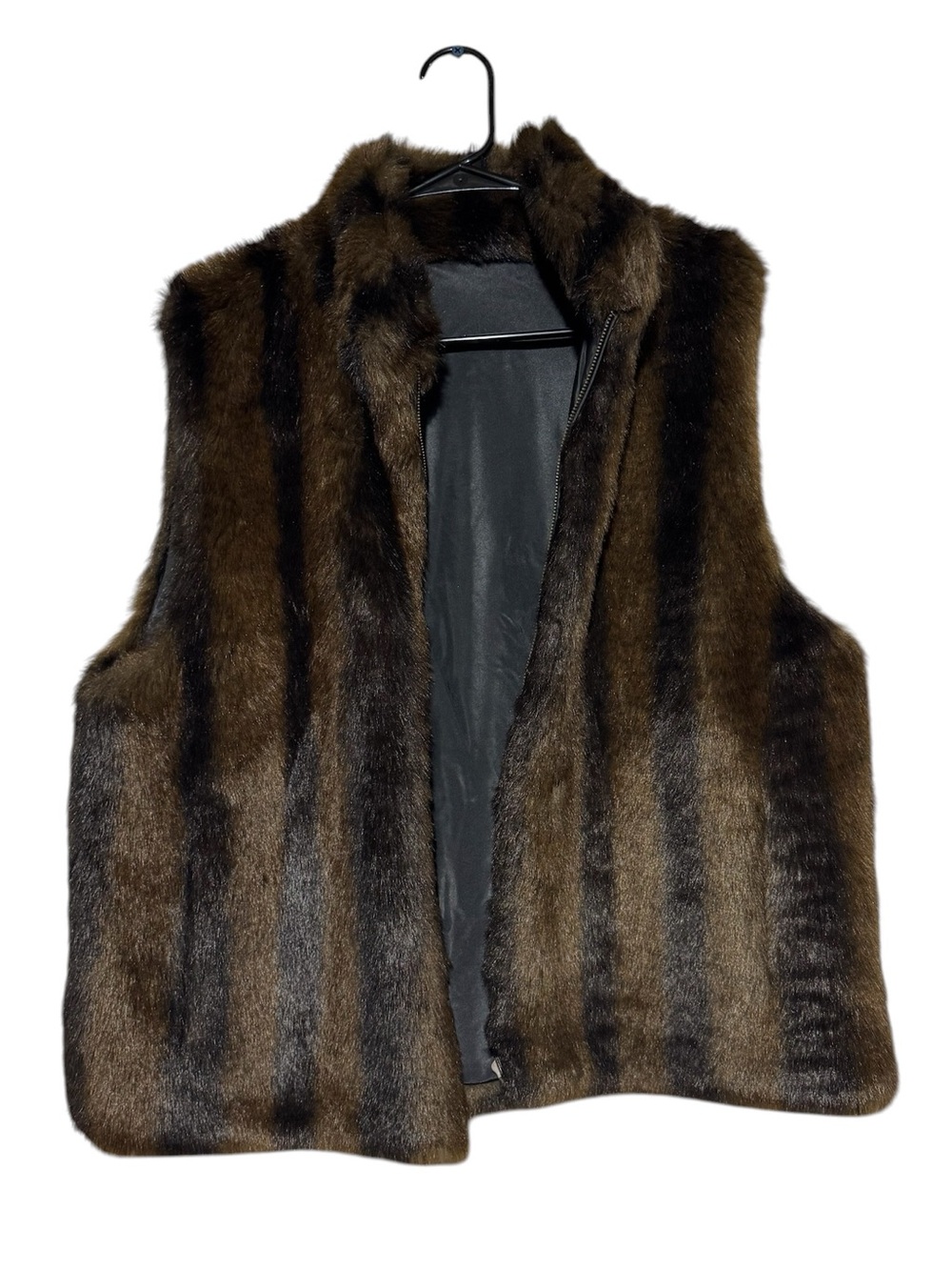 Coaco Reversible Faux Fur Mink Vest Size Large Mobwife Indie Sleeze Y2K Glam
